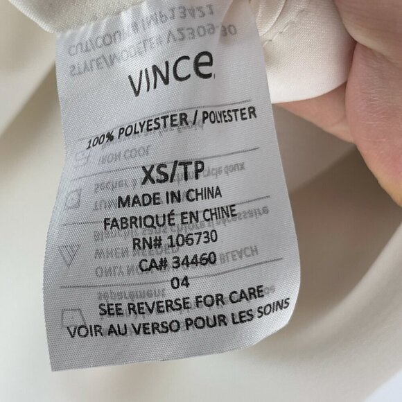 VINCE Minimalist Shift Colorblock Mid-Tights Mini Midi Office Black White sz XS‎ - Picture 6 of 10